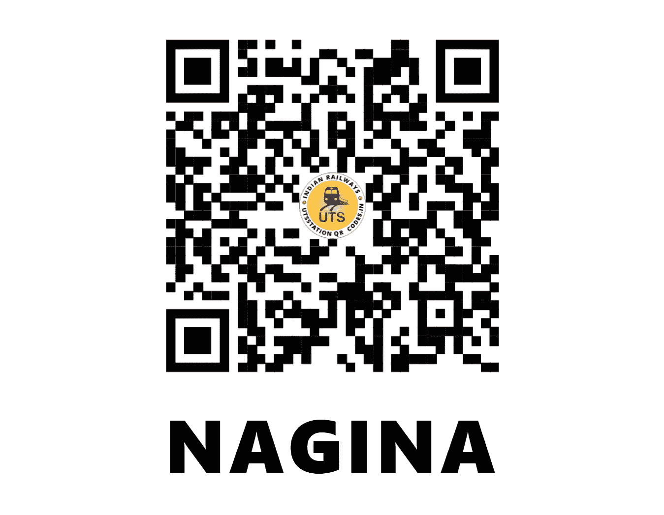 UTS QR Code for NAGINA - NGG (NR - UTTAR PRADESH)